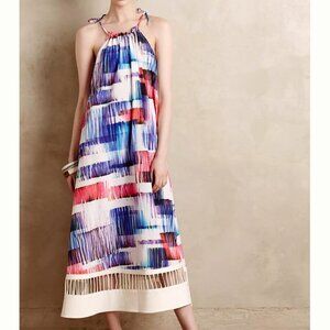 Anthropologie Sachin + Babi SB Sonora Watercolor Print Trapeze Dress - Size XS